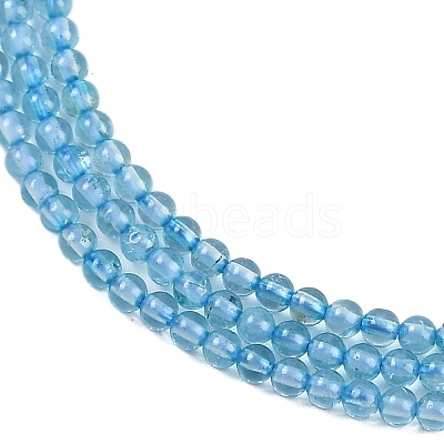 Natural Blue Topaz Beads Strands G-P553-A01-02-1