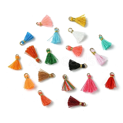 Polycotton(Polyester Cotton) Tassel Pendant Decorations FIND-YW0004-58E-1