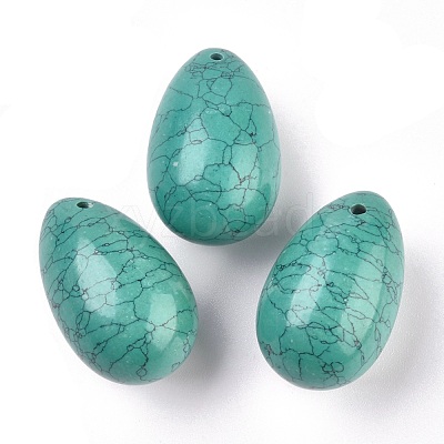 Synthetic Turquoise Pendants G-P438-D-06-1
