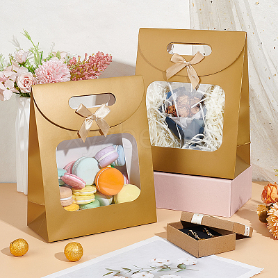 Rectangle Paper Gift Bags ABAG-WH0048-07C-1