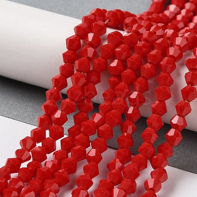 Opaque Solid Color Imitation Jade Glass Beads Strands LS-EGLA-A039-P4mm-D02-1