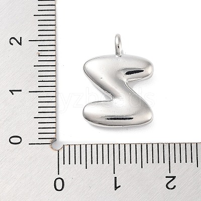 Rack Plating Brass Balloon Letter Pendants LS-KK-C050-01P-Z-1