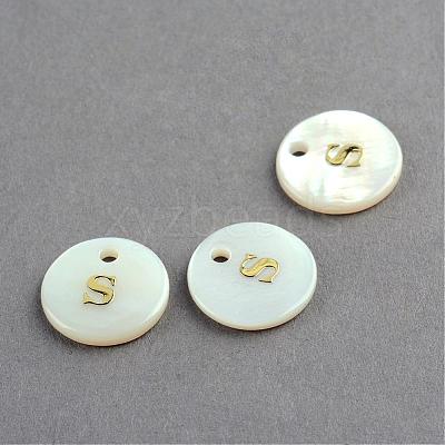 Freshwater Shell Pendants SSHEL-S249-S-1