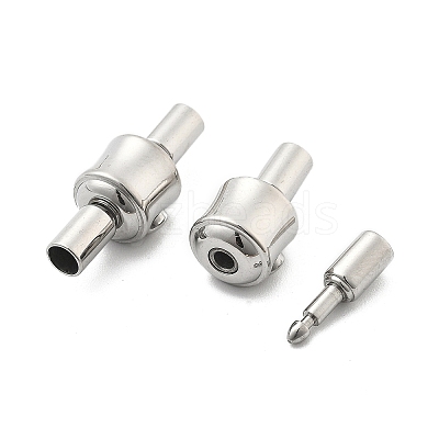304 Stainless Steel European Clasps STAS-Z115-04P-08-1