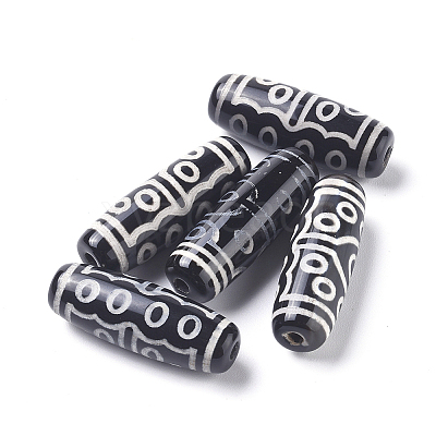 Tibetan Style 15-Eye dZi Beads TDZI-D008-24-1