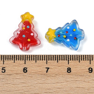 Transparent Glass Enamel Beads LAMP-S070-05A-1