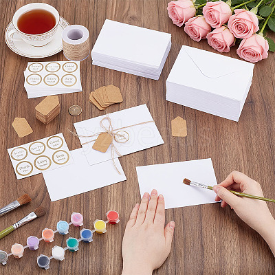 10 Bags Paper Blank Greeting Card AJEW-OC0016-40-1