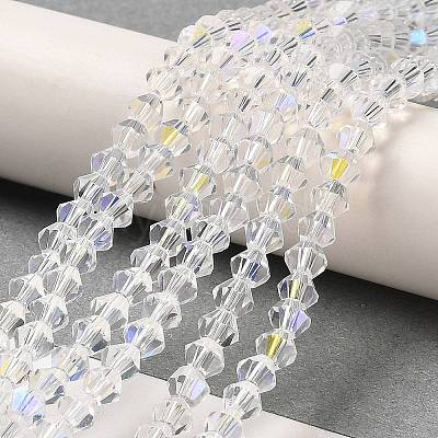 Transparent Electroplate Glass Beads Strands LS-GLAA-F029-2mm-D13-1