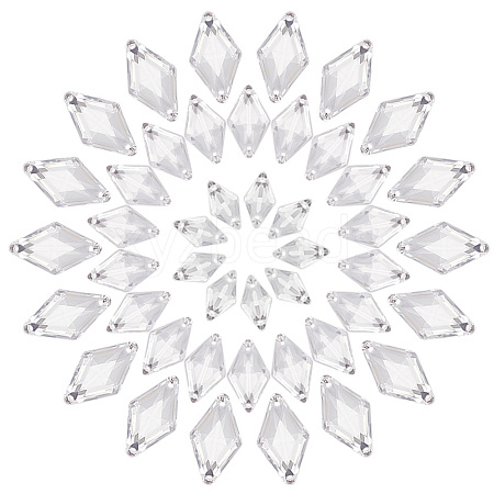   300Pcs 3 Styles Acrylic Sew on Rhinestone MACR-PH0001-76A-1