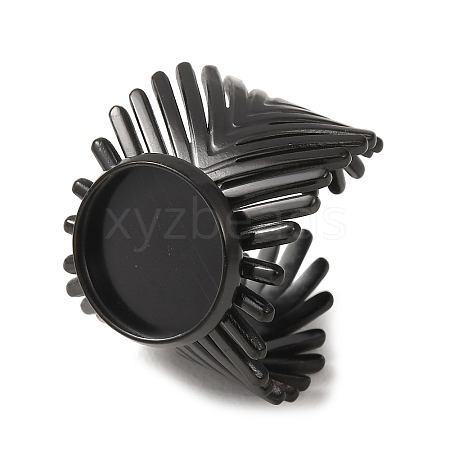 V-Shaped 304 Stainless Steel Cuff Ring Components SA-CBAC0DF-01C-EB-1