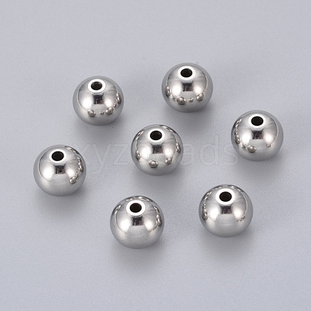 Tarnish Resistant 201 Stainless Steel Beads X-STAS-E021-10mm-1