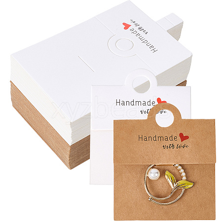 100Pcs 2 Colors Paper Keychain Display Cards CDIS-SP0001-27-1