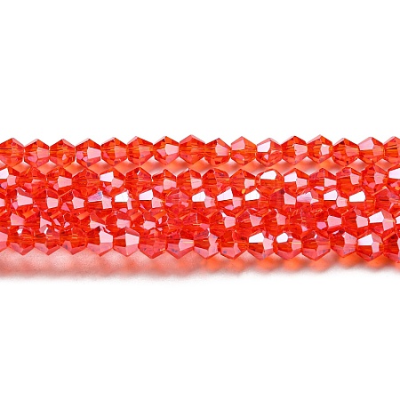 Transparent Electroplate Glass Beads Strands LS-EGLA-A039-T2mm-A14-1