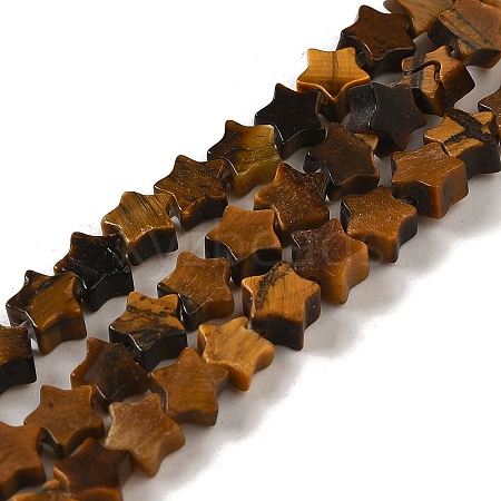 Natural Tiger Eye Beads Strands G-G085-B03-01-1