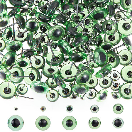 GOMAKERER 100 Pairs 10 Style Glass Craft Needle Felting Eyes DIY-GO0001-45-1