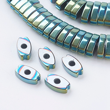 PVD Vacuum Plating Electroplate Non-magnetic Synthetic Hematite Beads Strands G-F534-D01-1