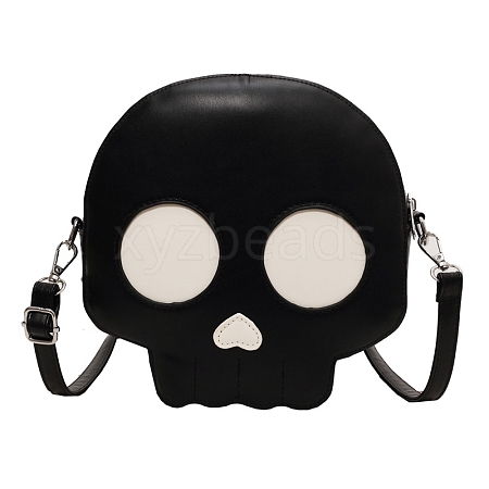 Quirky Creative Funny Skull Head Single Shoulder Bag Cartoon Trend Fashion New Halloween Cute Crossbody Bag PW-WGAD2F8-01-1