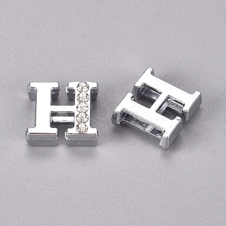 Alloy Slide Charms LS-PALLOY-WH0066-21H-1