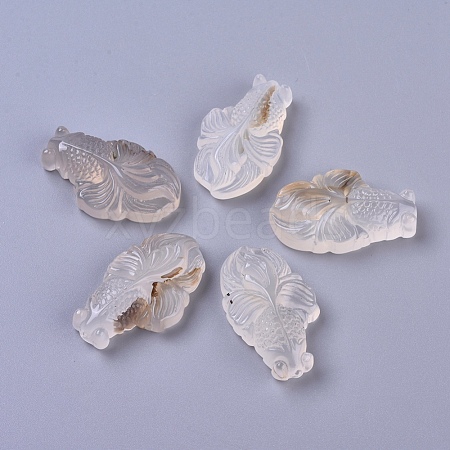 Natural Agate Pendants G-I264-02B-1