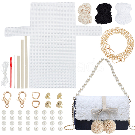 DIY Cherry Decoration Shoulder Bag Making Kits DIY-WH0304-670B-1