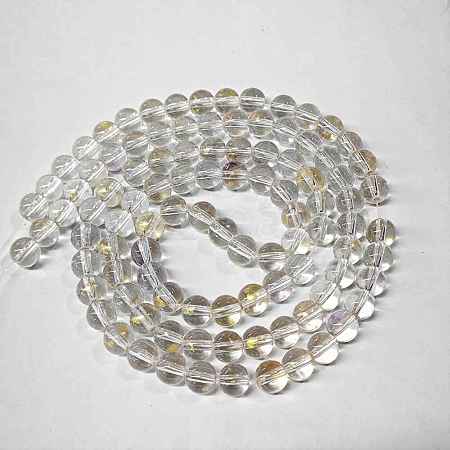 Baking Paint Glass Beads Strands DGLA-YW0002-01B-10-1