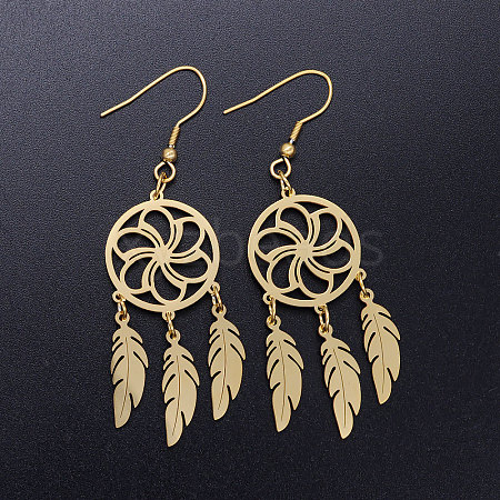 201 Stainless Steel Chandelier Earrings STAS-S105-JN357-2-1