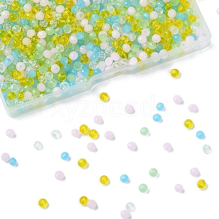 Electroplate Glass Beads Strands EGLA-YW0003-92A-1