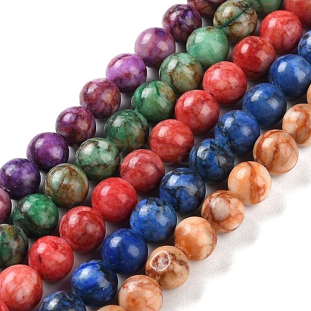 Natural Turquoise Dyed Beads Strands TURQ-U001-02-1