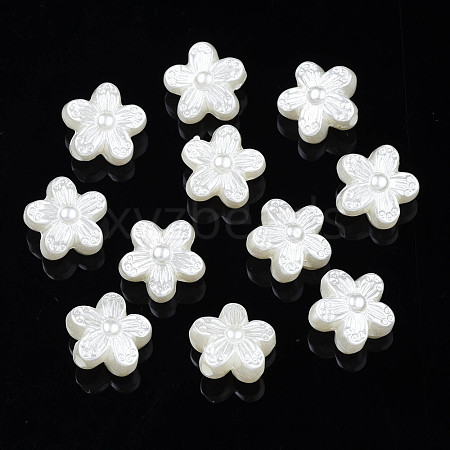 ABS Plastic Imitation Pearl Beads KY-S163-445-1
