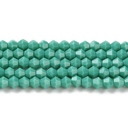 Opaque Solid Color Imitation Jade Glass Beads Strands GLAA-F029-P4mm-07-1