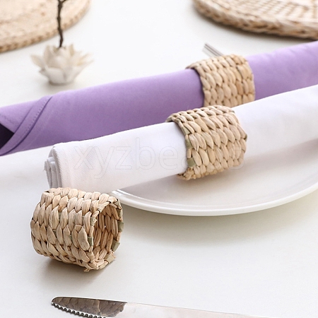 Bamboo Knitting Napkin Rings HULI-PW0002-126C-1