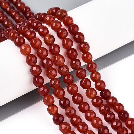 Dyed Natural White Jade Beads Strands X-G-T139-6mm-60-11-1
