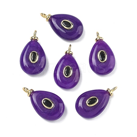 Dyed Natural White Jade  Pendants KK-C251-01A-05-1