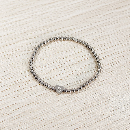 304 Stainless Steel Beads Stretch Bracelets for Women FS-WGC4F34-15-1