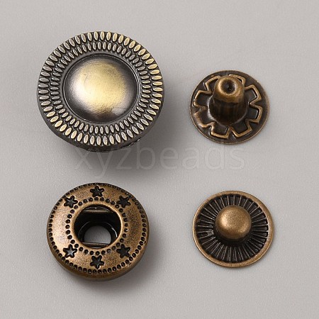Alloy Snap Button FIND-WH0421-74B-1