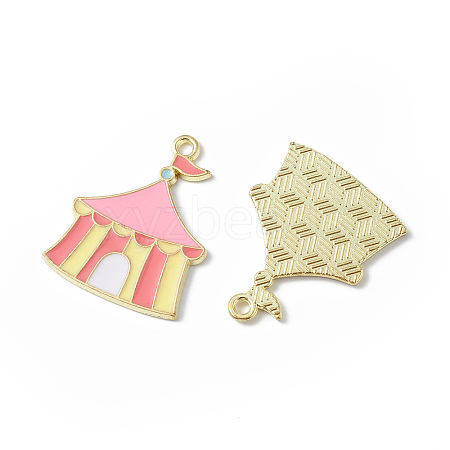 Circus Theme Alloy Enamel Pendants ENAM-P246-02C-1