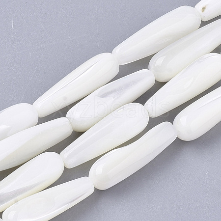 Natural Trochid Shell/Trochus Shell Beads Strands SSHEL-N032-03-1