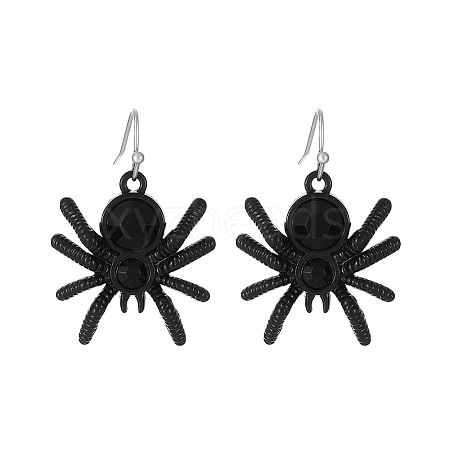Halloween Alloy Rhinestone Dangle Earrings FS-WG03594-07-1