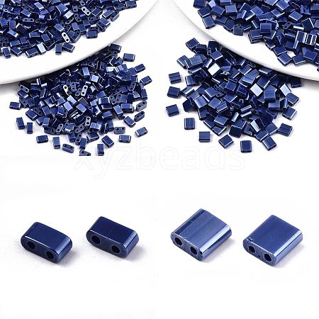  520Pcs 2 Style 2-Hole Glass Seed Beads SEED-NB0001-72A-1