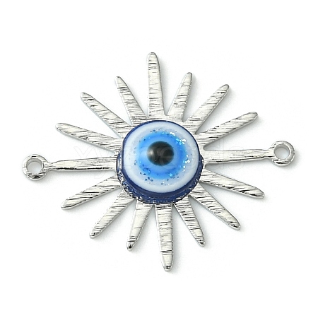 Brass Sun Connector Charms PALLOY-JF02137-1