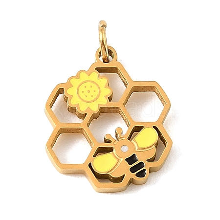 304 Stainless Steel with Enamel Pendants SA-CBAAF93-G05-1