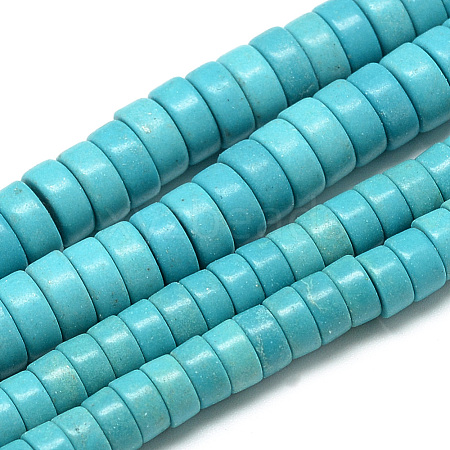 Synthetic Turquoise Beads Strands G-Q954-03-6mm-1
