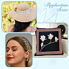 4 Colors Polyester Embroidery Lace Ribbon with Paillette OCOR-CY0004-54-5