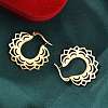 304 Stainless Steel Flower Stud Earrings for Women EJEW-Q009-03B-G-4