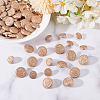 Olycraft 80Pcs 2 Style 1-Hole Alloy Buttons BUTT-OC0001-20-5