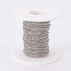 Tarnish Resistant 304 Stainless Steel Curb Chains CHS-F003-17P-A-2