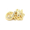 Brass Micro Pave Cubic Zirconia Charms KK-P278-04G-2