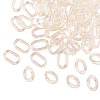 100Pcs 2 Styles Transparent Acrylic Linking Rings OACR-CJ0001-17-3