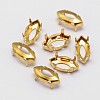 Horse Eye Brass Sew on Prong Settings KK-N0084-A03-5x10G-4