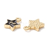 Rack Plating Eco-friendly Brass Enamel Charms KK-D073-01G-02-NR-3